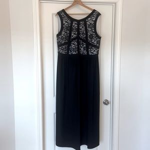 Floor Length Black Formal Dress or Evening Gown